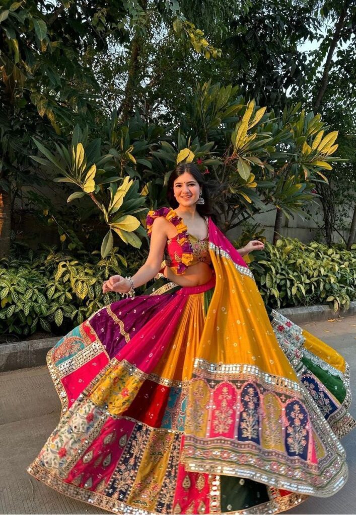 lehenga cholis for garba nights