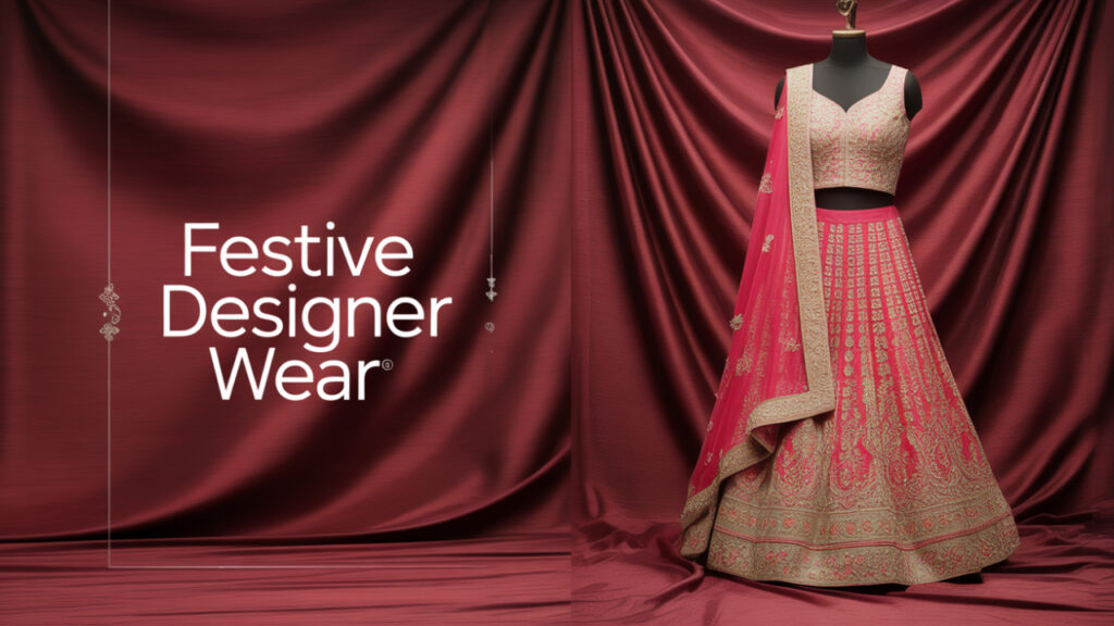 step into ethnic glamour with handcrafted designer wear festive special offers at 7aat rang boutique raj nagar ghaziabad