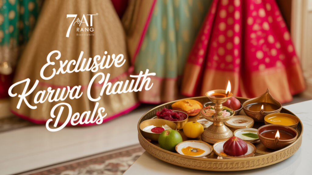 discover limited period karwa chauth special offers at 7aat rang designer boutique raj nagar ghaziabad